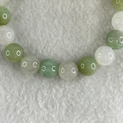 Type A Green with Faint Lavender Jadeite Beads Bracelet 26.02g 15cm 9.0mm 20Beads - Huangs Jadeite and Jewelry Pte Ltd