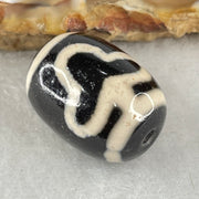 Natural Powerful Tibetan Old Oily Agate Double Bodhi Tree Dzi Bead Heavenly Master (Tian Zhu) 菩提树天珠 4.57g 17.9 by 13.1mm - Huangs Jadeite and Jewelry Pte Ltd