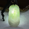 Type A Lavender and Green Jadeite Guan Yin Pendent 19.93g 57.0 by 29.0 by 5.5mm - Huangs Jadeite and Jewelry Pte Ltd