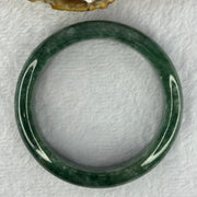 Type A Full Green Jadeite Bangle 74.55g Internal Diameter 59.1mm 14.3 by 10.4mm (Very Slight Internal Line) - Huangs Jadeite and Jewelry Pte Ltd