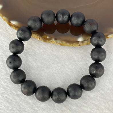 Natural Wild Hainan Jiang Zhen Xiang ( Acronychia Pedunculata) Beads Bracelet (Sinking Type) 天然野生海南降真香珠手链 14.22g 18cm / 12.3mm 17 Beads - Huangs Jadeite and Jewelry Pte Ltd