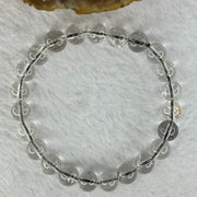 Natural Titanium Rutilated Clear Quartz 14.51g 14.5cm 8.2mm 23 Beads - Huangs Jadeite and Jewelry Pte Ltd