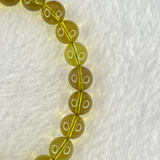 Natural Purple Honey Amber Beads Bracelet 天然紫蜜琥珀手链 5.99g 15cm 7.7mm 23 Beads - Huangs Jadeite and Jewelry Pte Ltd