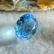 Natural Sky Blue Topaz Oval Shape 9.55ct 13.8 by 10.6 by 8.0mm - Huangs Jadeite and Jewelry Pte Ltd