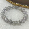 Above Average Grade Natural Blue Super 7 Crystal Bracelet 天然蓝超七水晶手链 39.80g 17.5cm 11.9mm 17 Beads - Huangs Jadeite and Jewelry Pte Ltd