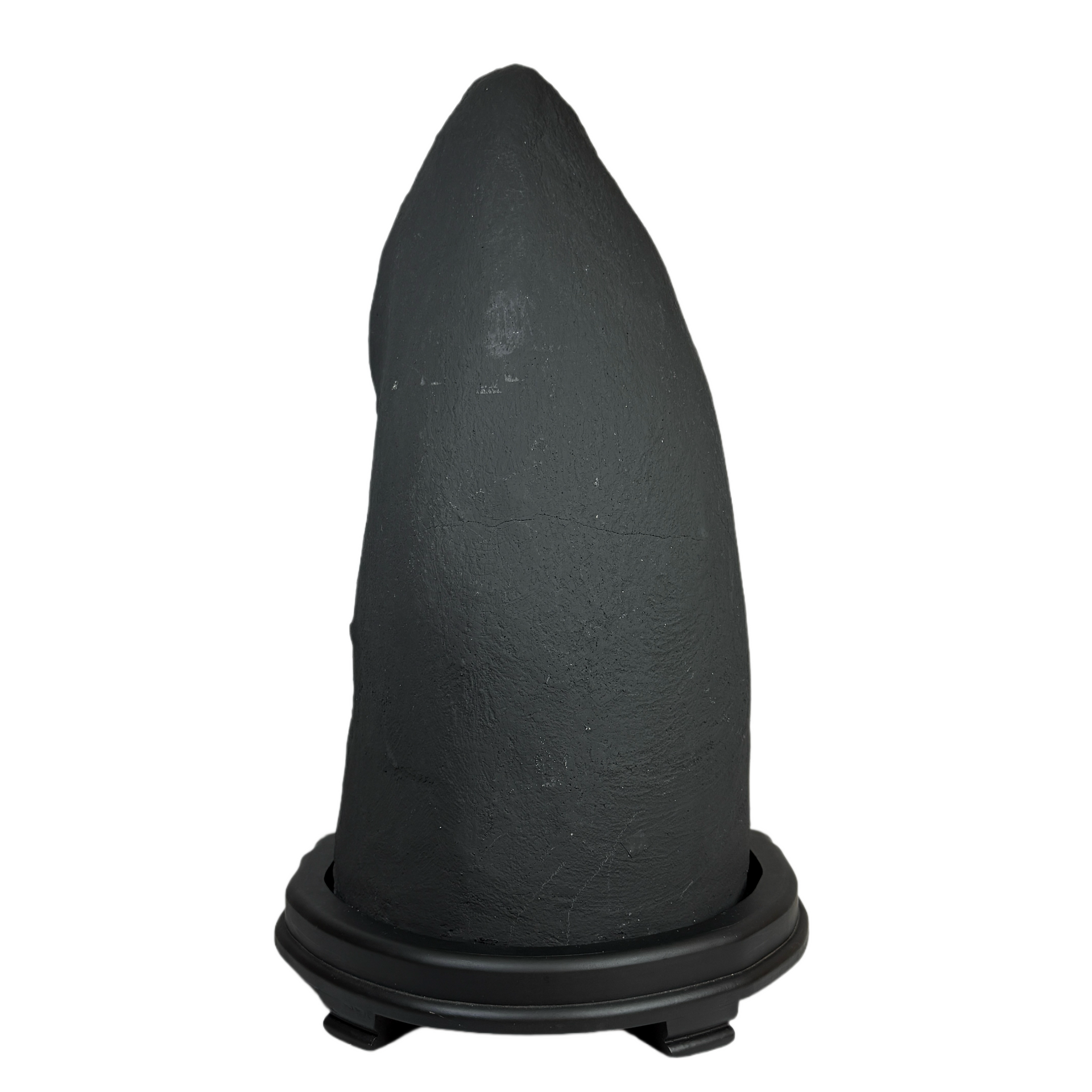 Natural Triangular Shape Amethyst Cave with Wooden Display 20,570.8g 270.0 by 240.0 by 470.0mm - Huangs Jadeite and Jewelry Pte Ltd