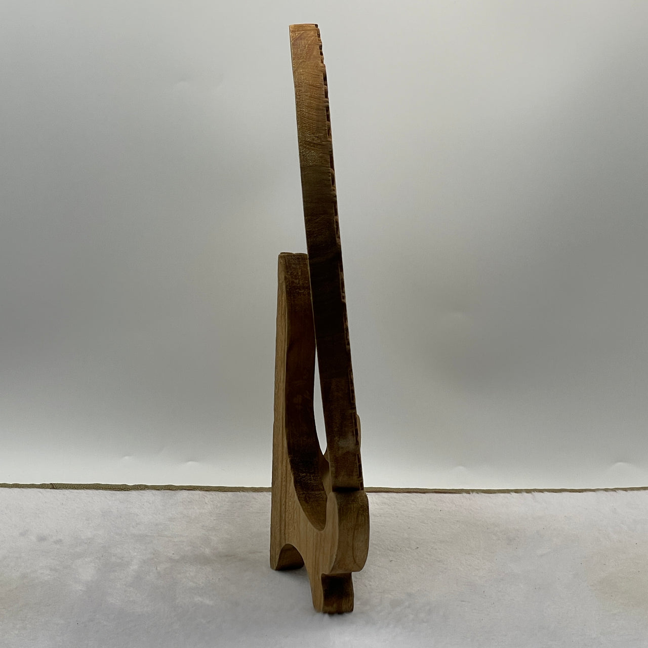 Natural Wooden Fishes and Flowers for Home Harmony and Prosperity with Wooden Stand Display 450.0g 270.0 by 98.0 by 310.0mm - Huangs Jadeite and Jewelry Pte Ltd