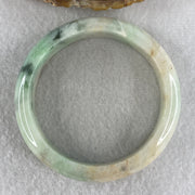 Natural Type Green with Reddish Brown Piao Hua Jadeite Bangle 62.49g Inner Diameter 55.5mm 15.4 by 8.0mm (Slight Internal Line) - Huangs Jadeite and Jewelry Pte Ltd