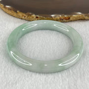 Type A Light Green to White Jadeite Bangle 56.38g Internal Diameter 55.8mm 10.7 by 10.0mm (Internal Lines) - Huangs Jadeite and Jewelry Pte Ltd
