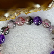 Natural Super 7 Crystal Bracelet 25.20g 9.8 mm 20 Beads - Huangs Jadeite and Jewelry Pte Ltd