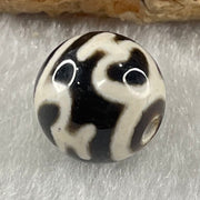 Natural Powerful Tibetan Old Oily Agate 4 Nectar Vessel Dzi Bead Heavenly Master (Tian Zhu) 花蜜容器天珠 1.44g 10.0 by 10.2mm - Huangs Jadeite and Jewelry Pte Ltd