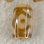 Natural Powerful Tibetan Old Oily Agate Patina Guiren Tairen Human Dzi Bead Totem Amulet Heavenly Master (Tian Zhu) 贵人天诛 4.63g 19.5 by 11.7mm - Huangs Jadeite and Jewelry Pte Ltd