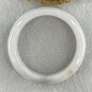 Type A Natural White to Faint Lavender Faint Green Jadeite Bangle 48.50g Inner Diameter 49.8mm 13.2 by 7.8mm (Very Slight Internal Lines) - Huangs Jadeite and Jewelry Pte Ltd