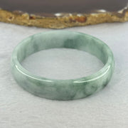 Type A Deep Green and Lavender Piao Hua Jadeite Bangle 27.61g Internal Diameter 52.4mm 12.6 by 5.5mm (Internal Line) - Huangs Jadeite and Jewelry Pte Ltd