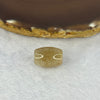 Natural Golden Rutilated Quartz Crystal Lulu Tong Barrel 5.96g 19.1 by 13.8mm - Huangs Jadeite and Jewelry Pte Ltd