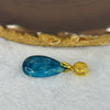 Natural Blue Apatite Pendant 5.06g 24.4 by 16.2 by 5.9mm - Huangs Jadeite and Jewelry Pte Ltd