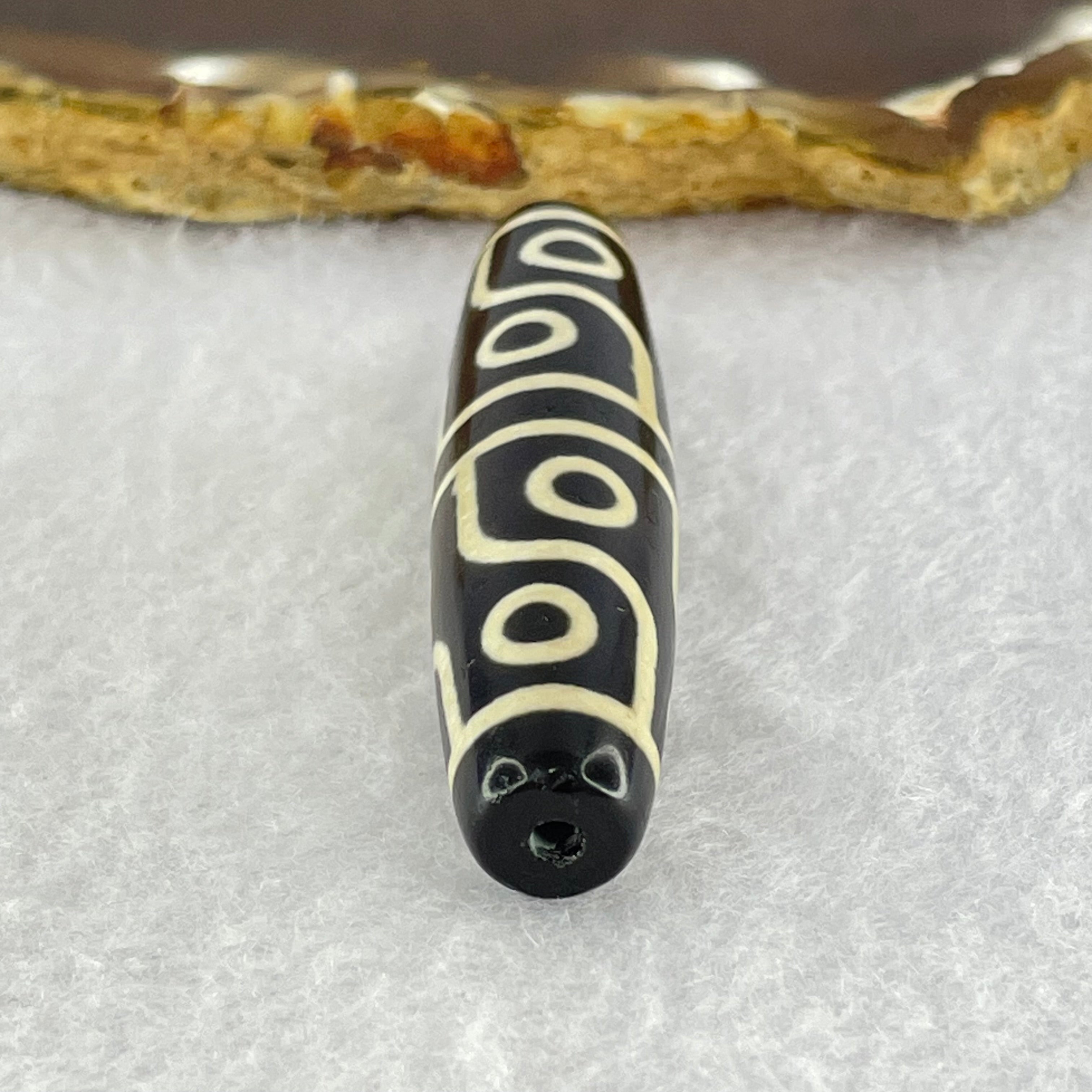 天然强力西藏老油性玛瑙十二眼天珠天师（天珠）十二眼天珠15.62