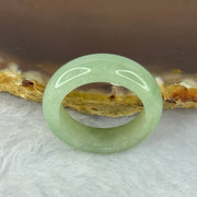 Type A Green Jadeite Ring 4.18g 6.3 by 3.9mm US7.25 HK16 - Huangs Jadeite and Jewelry Pte Ltd