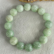 Type A Light Green Jadeite Beads Bracelet 66.03g 17cm 14.0mm 16 Beads (Some Internal and External Lines) - Huangs Jadeite and Jewelry Pte Ltd