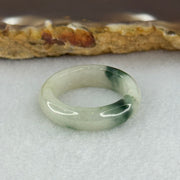 Type A Light Lavender Green with Blueish Green Patches Jadeite Ring 3.11g 5.5 by 3.5mm US6.6 HK14.5 (Very Slight Internal Line) - Huangs Jadeite and Jewelry Pte Ltd