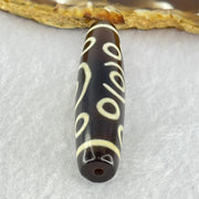 Natural Powerful Tibetan Old Oily Agate 13 Eyes Dzi Bead Heavenly Master (Tian Zhu) 十三眼天诛 17.30g 58.2 by 13.9mm - Huangs Jadeite and Jewelry Pte Ltd