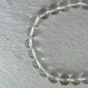 Natural Clear Quartz Bracelet 天然白水晶手链 18.61g 16.5cm 8.4mm 24 Beads - Huangs Jadeite and Jewelry Pte Ltd
