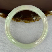 Type A Light Green with Lavender Patches Jadeite Bangle Internal Diameter 55.3mm 66.79g 15.3 by 9.1mm (Slight External Line) - Huangs Jadeite and Jewelry Pte Ltd