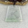 Type A Lavender Green Jadeite Shan Shui 23.76g 50.3 by 37.4 by 4.6mm - Huangs Jadeite and Jewelry Pte Ltd