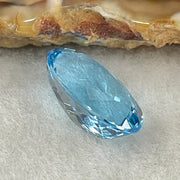 Natural Sky Blue Topaz Oval Shape 9.49ct 14.8 by 11.2 by 7.2mm - Huangs Jadeite and Jewelry Pte Ltd