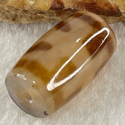 Natural Powerful Tibetan Old Oily Agate Patina Guiren Tairen Human Dzi Bead Totem Amulet Heavenly Master (Tian Zhu) 贵人天诛 4.92g 19.7 by 11.7mm - Huangs Jadeite and Jewelry Pte Ltd