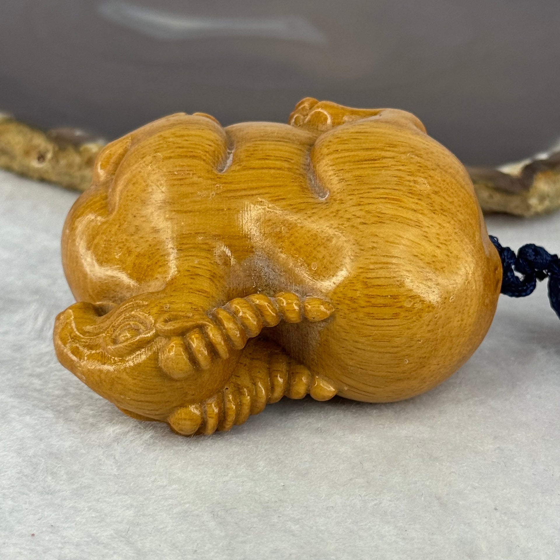 Natural Sandalwood Goat Wooden Handplay 天然檀香羊手把件 68.77g 61.1 by 34.7 by 45.2mm - Huangs Jadeite and Jewelry Pte Ltd