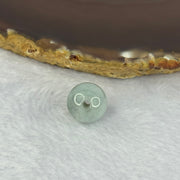 Type A Lavender with Sky Blue and Yellowish Green Patches Jadeite Bead for Bracelet/Necklace/Earrings/Ring 4.04g 13.4mm - Huangs Jadeite and Jewelry Pte Ltd
