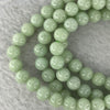 Type A Apple Green Jadeite Beads Necklace 67.46g 6.9 mm 108 Beads - Huangs Jadeite and Jewelry Pte Ltd