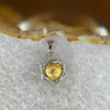 Meteorite in 925 Sliver Pendent (Gold Color) 3.10g 15.1 by 13.0 by 7.8 mm - Huangs Jadeite and Jewelry Pte Ltd