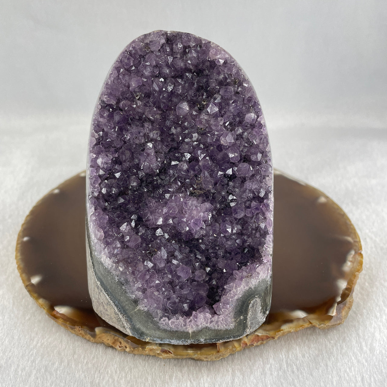 Natural Amethyst Rough Irregular Shaped Display 598.6g 72.8 by 80.3 by 90.0mm - Huangs Jadeite and Jewelry Pte Ltd