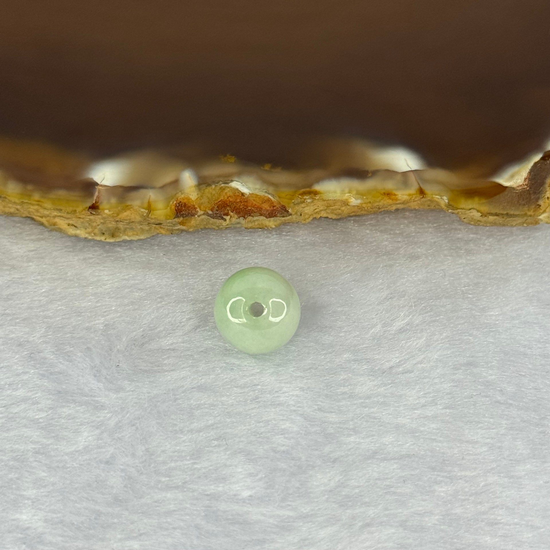 Type A Sky Blue Jadeite Bead for Bracelet/Necklace/Earrings/Rings 1.42g 9.5mm - Huangs Jadeite and Jewelry Pte Ltd