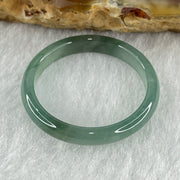 Natural Type A Semi Icy Blueish Green Jadeite Ring 1.25g 3.4 by 2.4mm US7.3 HK16 (Perfect) - Huangs Jadeite and Jewelry Pte Ltd