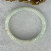 Type A Sky Blue Jadeite Oval Bangle 34.39g Internal Diameter 53.7mm 12.5 by 6.2mm (Slight External Line) - Huangs Jadeite and Jewelry Pte Ltd