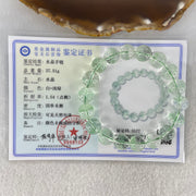 Special Grade Natural Green Phantom Quartz Bracelet 37.51g 17.5cm 11.8mm 18 Beads - Huangs Jadeite and Jewelry Pte Ltd