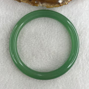 Natural Green Agate Chalcedony Bangle 33.60g Inner Diameter 60.7mm 8.9 by 9.0mm (Perfect) - Huangs Jadeite and Jewelry Pte Ltd