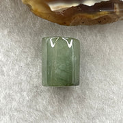 Natural Type A Brownish Green & Green Jadeite Lu Lu Tong Charm Pendant |  Cylinder Smooth Fortune & Career Breakthrough (2.45g | 12.0 x 9.3mm) - Huangs Jadeite and Jewelry Pte Ltd