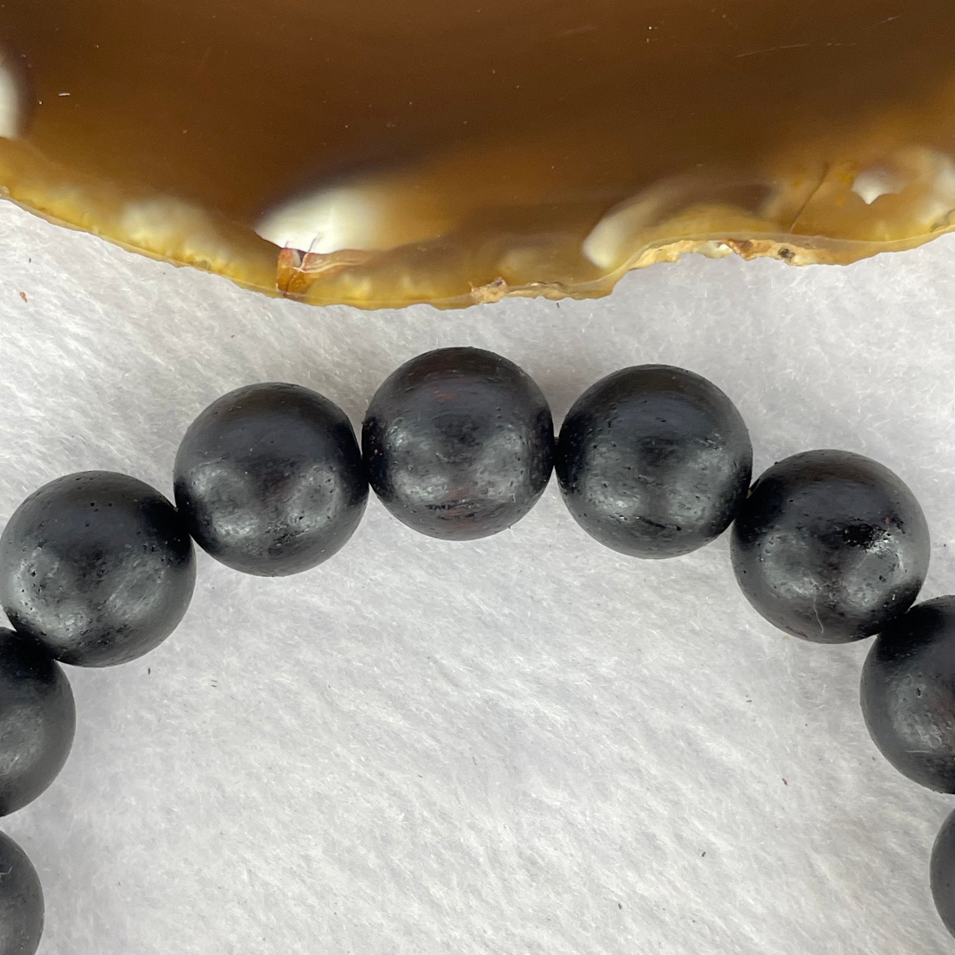 Natural Wild Hainan Jiang Zhen Xiang ( Acronychia Pedunculata) Beads Bracelet (Sinking Type) 天然野生海南降真香珠手链  14.88g 18cm / 12.3 mm 17 Beads - Huangs Jadeite and Jewelry Pte Ltd