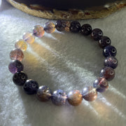 Good Grade Natural Purple Iolite Beads Bracelet 22.53g 16cm 9.4mm 21 Beads - Huangs Jadeite and Jewelry Pte Ltd