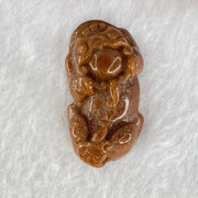 Brown Goldstone Pixiu Charm 13.46g 37.5 by 19.9 by 12.5mm - Huangs Jadeite and Jewelry Pte Ltd