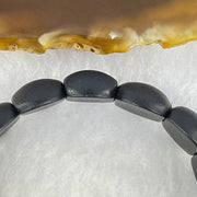 Natural Dark Matt Black Red Amber Beads Bracelet 天然大黑天翁琥珀手链 18.63g 18cm 20.2 by 13.1 by 6.8mm 16pcs - Huangs Jadeite and Jewelry Pte Ltd