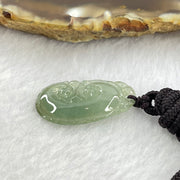 Type A Icy Light Blueish Green Jadeite Ruyi Pendent 3.99g 25.9 by 13.8 by 3.9mm - Huangs Jadeite and Jewelry Pte Ltd