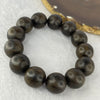 Natural Old Wild Indonesia Agarwood Beads Bracelet (Sinking Type) 天然老野生印尼沉香珠手链 37.85g 20cm / 17.3 mm 13 Beads - Huangs Jadeite and Jewelry Pte Ltd