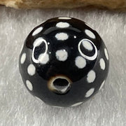 Natural Powerful Tibetan Old Oily Agate 50 Eyes Dzi Bead Heavenly Master (Tian Zhu) 五十眼天诛 1.43g 10.2 by 10.3mm - Huangs Jadeite and Jewelry Pte Ltd