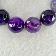 Dyed Agate Faceted Beads Bracelet 49.39g 17cm 13.8mm 14 Beads - Huangs Jadeite and Jewelry Pte Ltd