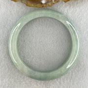 Natural Type A Light Green with Rare Blue Patch Jadeite Bangle 42.26g Inner Diameter 51.4mm 11.0 by 8.1mm (Very Very Slight Internal Lines) - Huangs Jadeite and Jewelry Pte Ltd